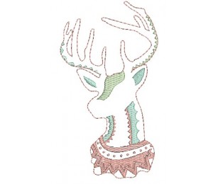 Stickdatei - Hirschkopf